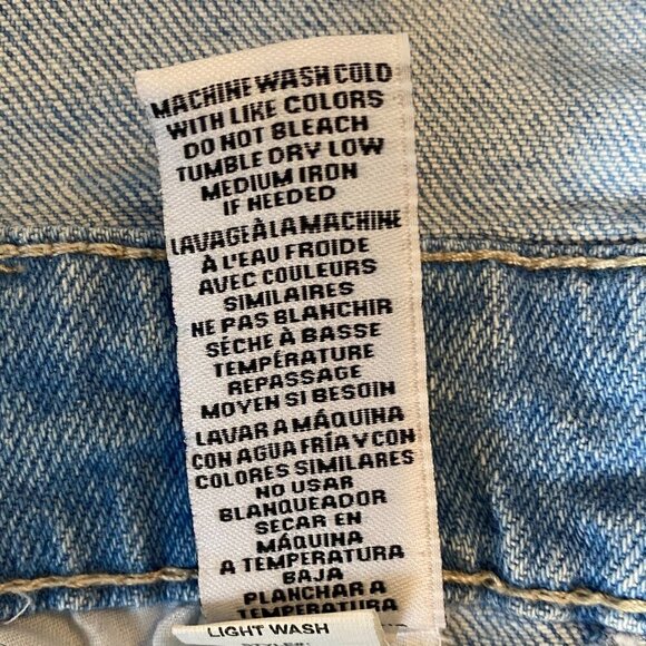 Celebrity Pink Destroyed Distressed Ripped Denim Overalls Sz M Blue #344B - Picture 9 of 9